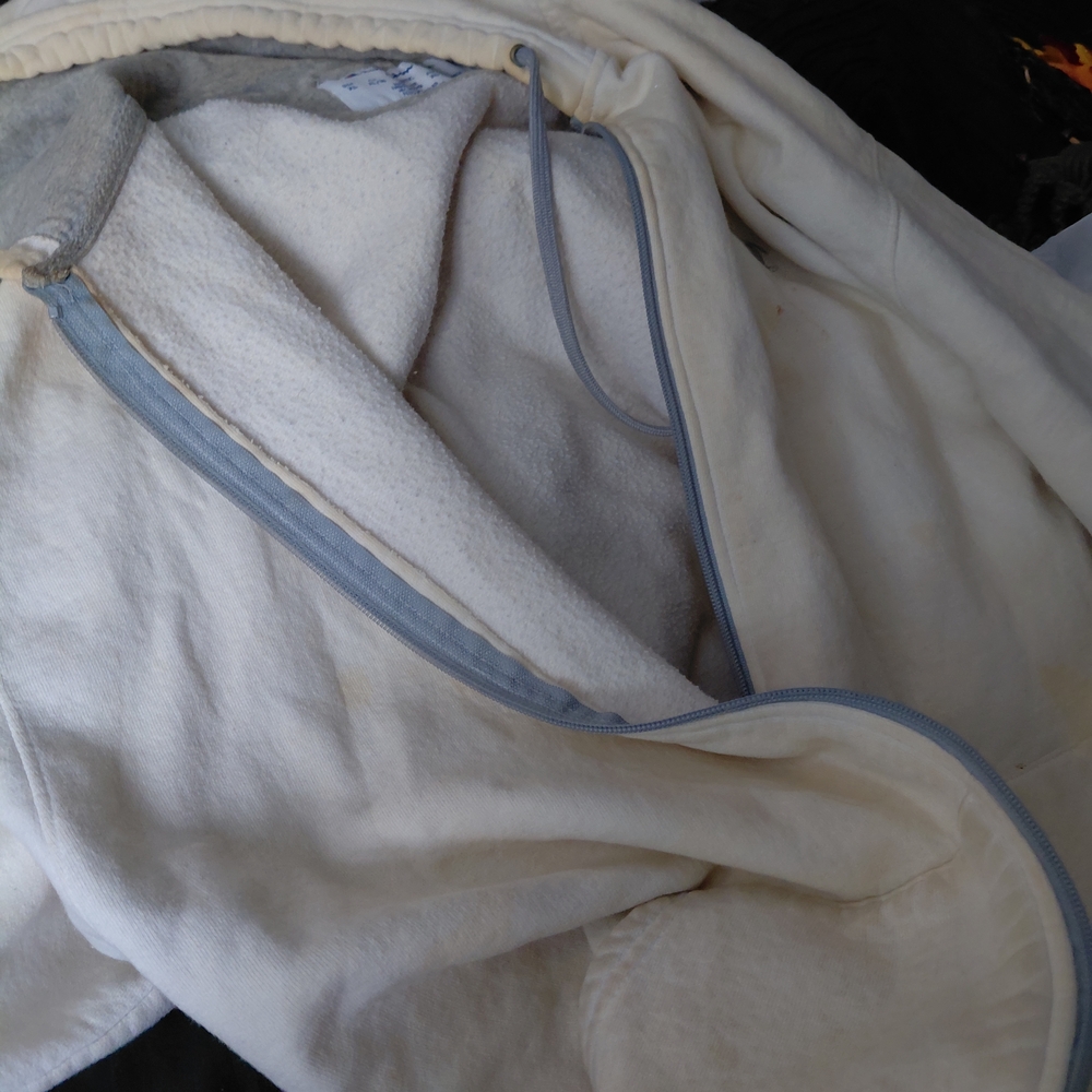 Champion Gray and Cream Fleece Jacket